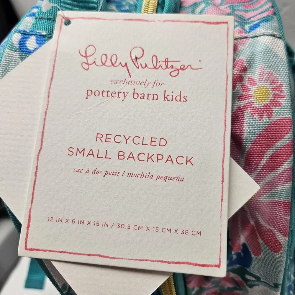 Pottery Barn Kids Mackenzie Lilly Pulitzer Strawberry Backpack Small floral